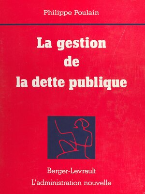 cover image of La Gestion de la dette publique